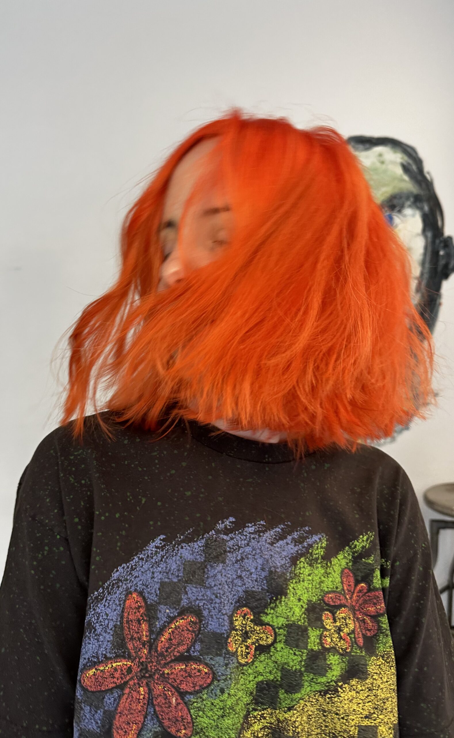 Creative copper hair color nyc transformation by hair colorist nyc at Color and Andy